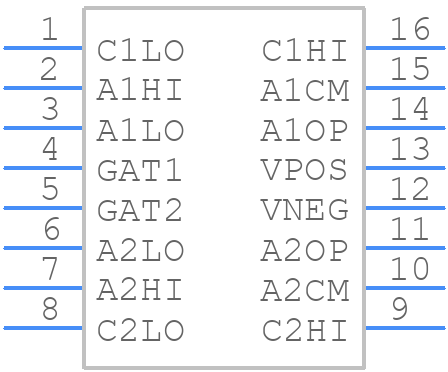 AD600JRZ-R7 - Analog Devices - PCB symbol