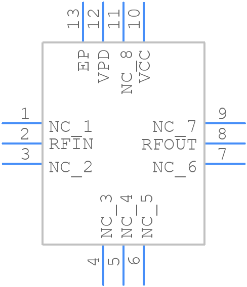 HMC3587LP3BETR - Analog Devices - PCB symbol