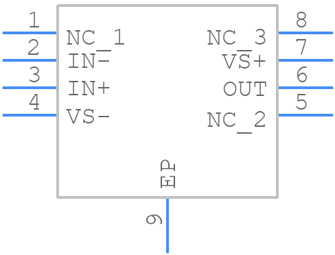 THS4601CDDA - Texas Instruments - PCB symbol