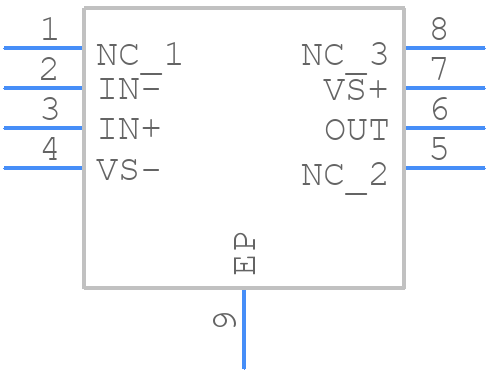 THS4601CDDAG3 - Texas Instruments - PCB symbol