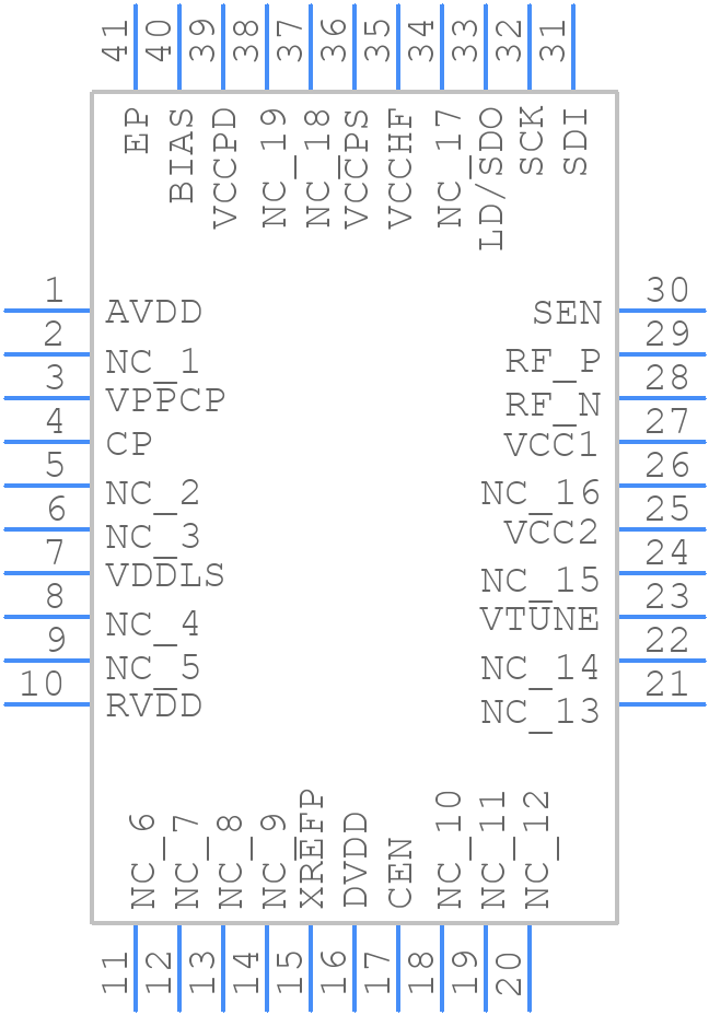 HMC832LP6GETR - Analog Devices - PCB symbol