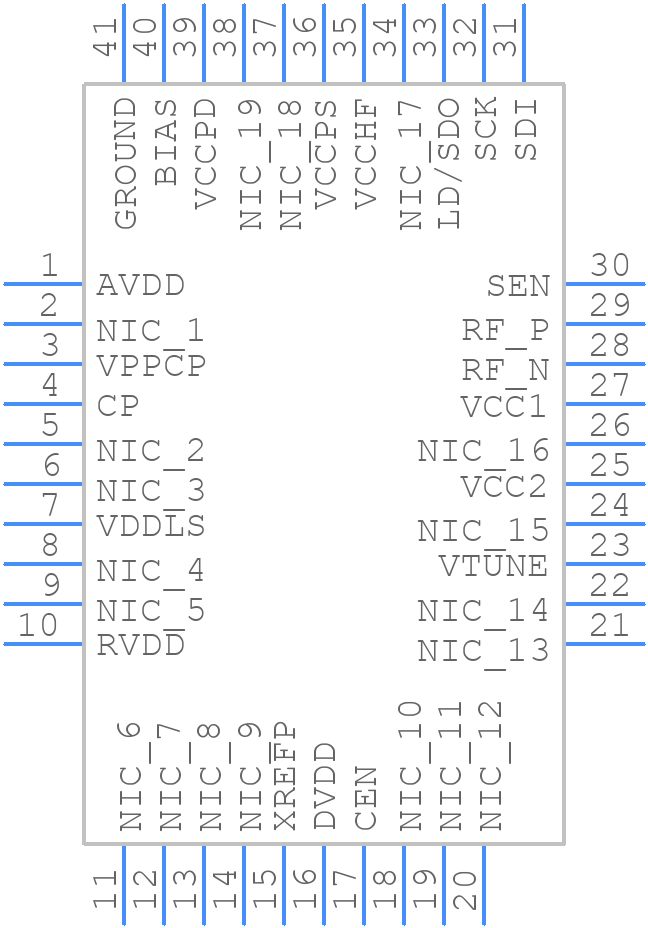 HMC832ALP6GETR - Analog Devices - PCB symbol