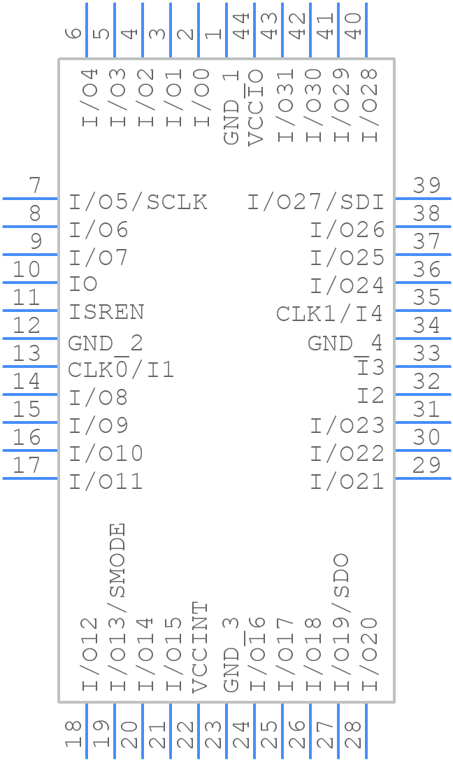CY7C371I-110JC - Infineon - PCB symbol