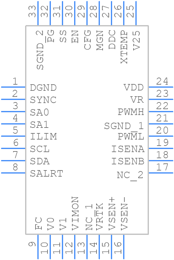 ZL2004ALNN-01 - Renesas Electronics - PCB symbol