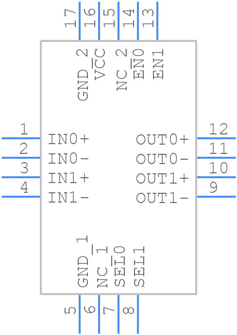 DS25CP152TSQX/NOPB - Texas Instruments - PCB symbol