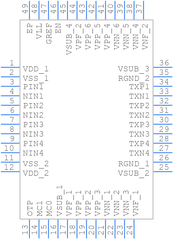 HV738K6-G M933 - Microchip - PCB symbol