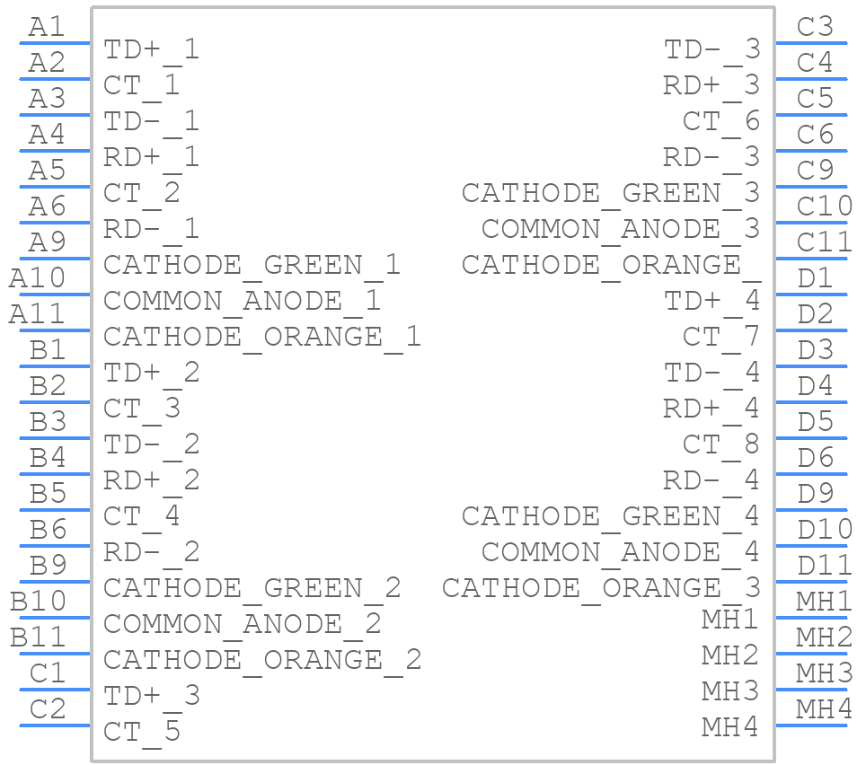 JX20-0252NL - Yageo Group - PCB symbol