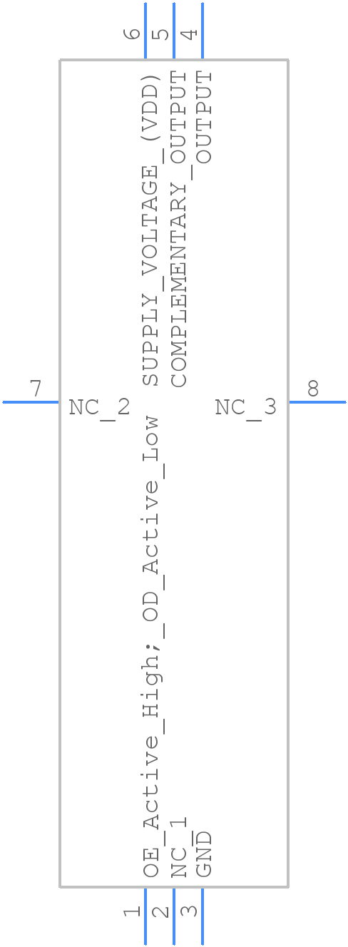 AX5DCF1-921.6000C - ABRACON - PCB symbol