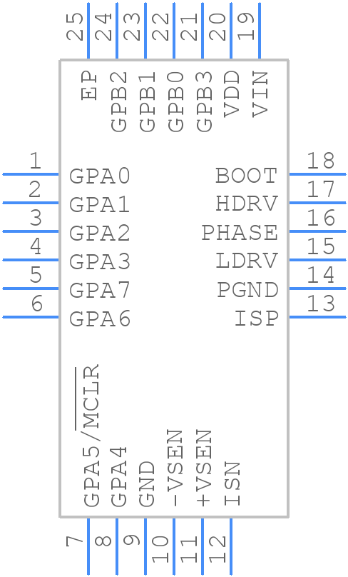 MCP19122T-E/MJ - Microchip - PCB symbol