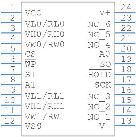 X9410WS24I-2.7 - Renesas Electronics - PCB symbol