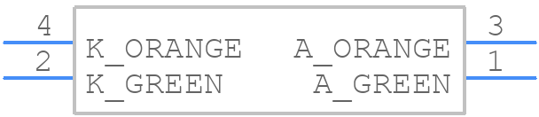 APHB1608CGKSEKC - Kingbright - PCB symbol
