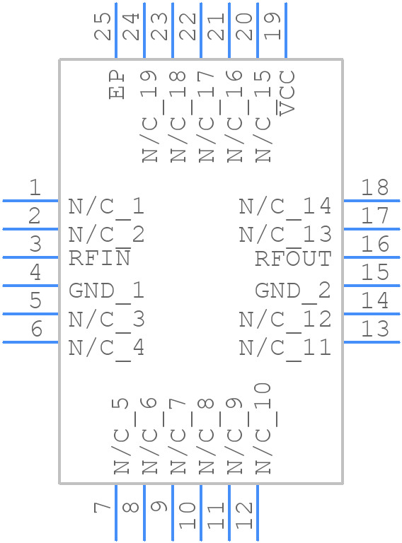 HMC370LP4ETR - Analog Devices - PCB symbol