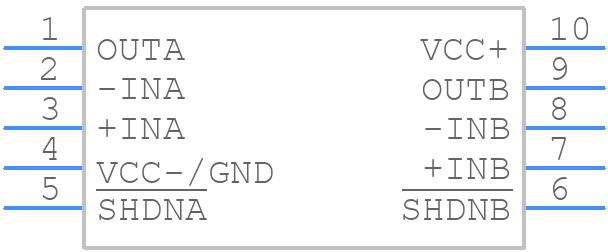 LMV982IDGSRG4 - Texas Instruments - PCB symbol