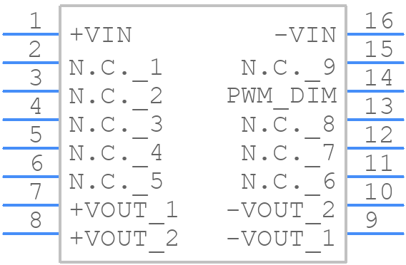 LDD-350LS - Mean Well - PCB symbol