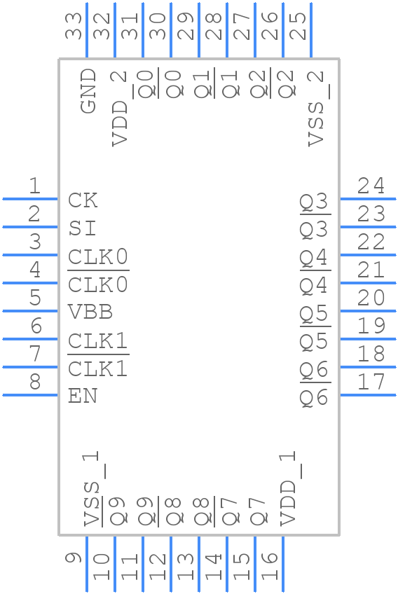 CDCLVD110ARHBTG4 - Texas Instruments - PCB symbol