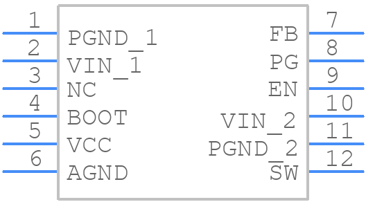 LMR33620BRNXT - Texas Instruments - PCB symbol