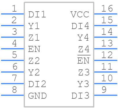 ISL32372EFBZ-T - Renesas Electronics - PCB symbol