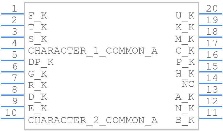 LTP-3862G - Lite-On - PCB symbol