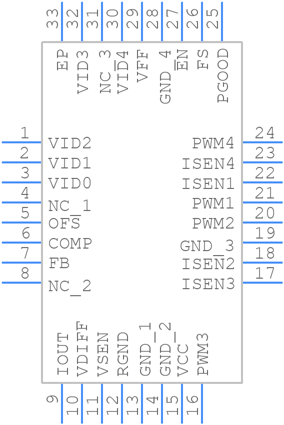 ISL6244HR-T - Renesas Electronics - PCB symbol