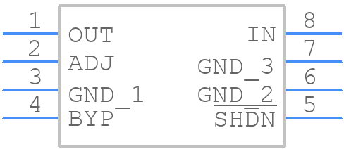 LT1763MPS8#TRPBF - Analog Devices - PCB symbol