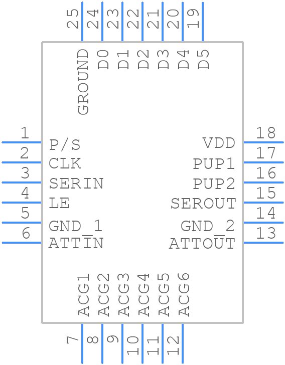 HMC1095LP4E - Analog Devices - PCB symbol