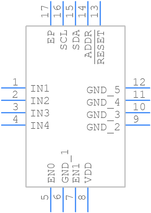 MAX20480DATEC/VY+T - Analog Devices - PCB symbol