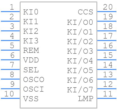 UPD6121 - NEC - PCB symbol