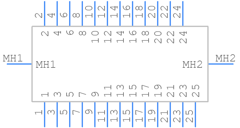 502598-2593 - Molex - PCB symbol