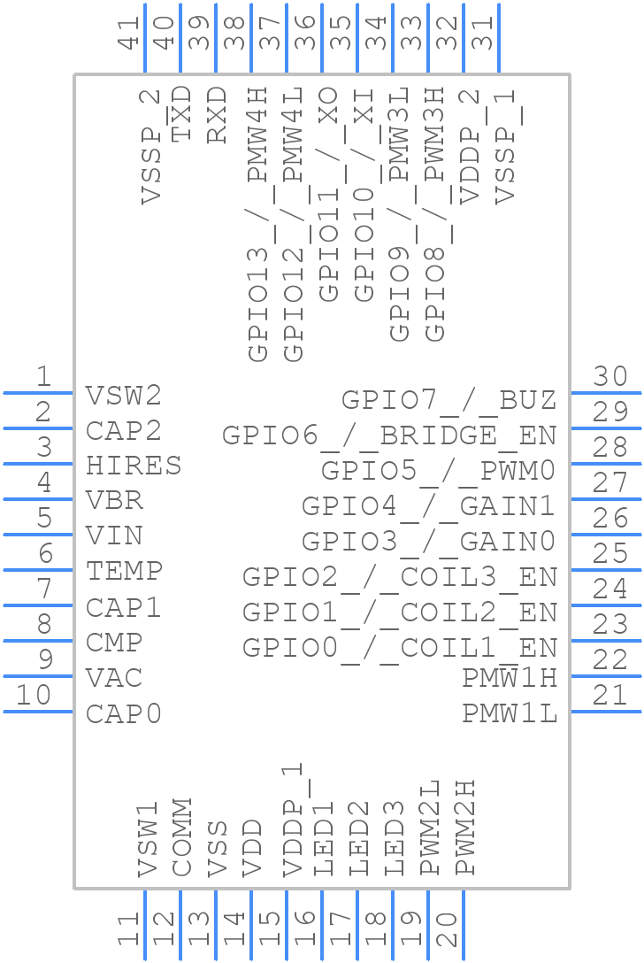 XMC6521SCQ040XAAXUMA1 - Infineon - PCB symbol