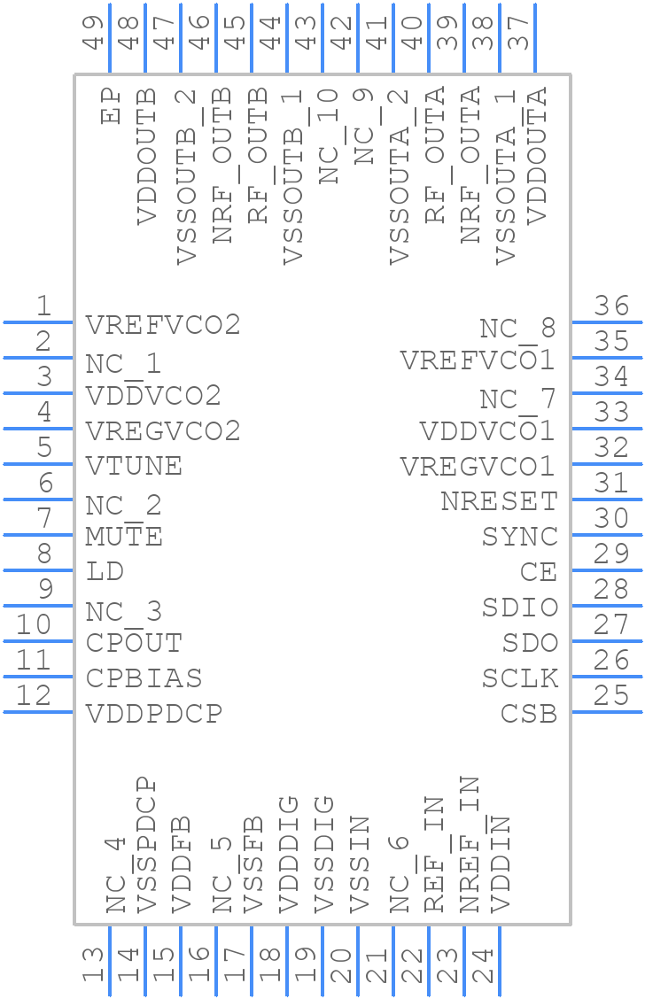 8V97003NLGI - Renesas Electronics - PCB symbol