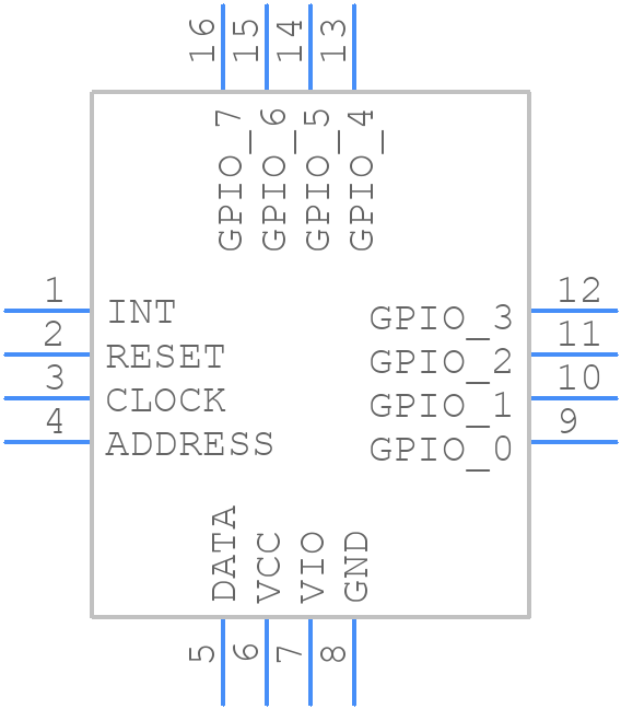 STMPE801QTR - STMicroelectronics - PCB symbol