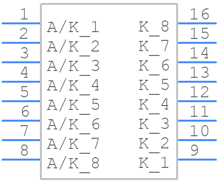 SM16LC24e3/TR13 - Microsemi Corporation - PCB symbol