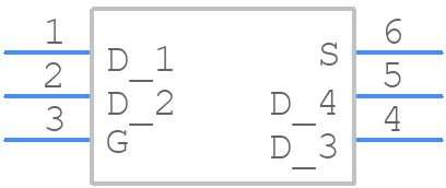 DMP3098LDM - Diodes Incorporated - PCB symbol