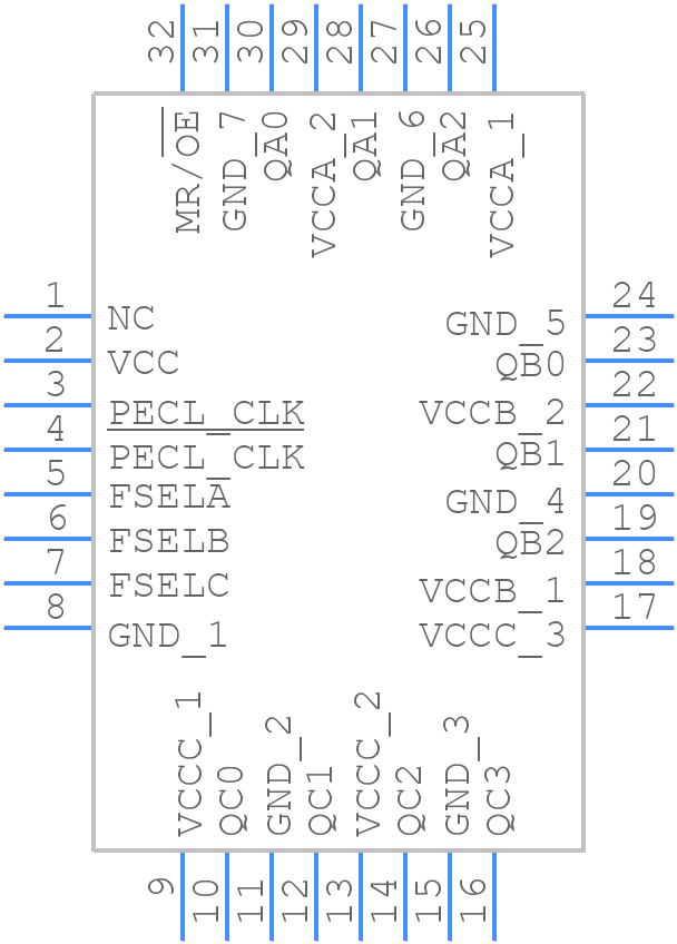 MPC9456ACR2 - Renesas Electronics - PCB symbol