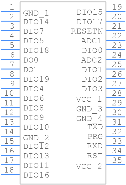 TWE-L-DI-U - Mono Wireless - PCB symbol