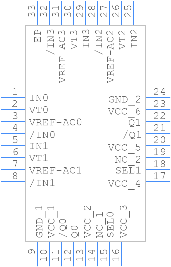 SY58028UMG - Microchip - PCB symbol