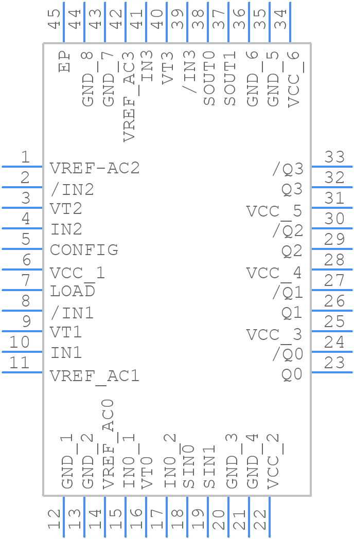 SY58040UMY - Microchip - PCB symbol
