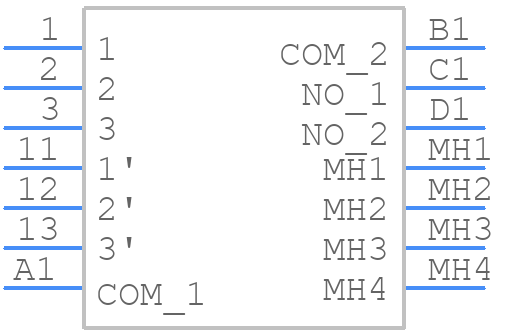 THB001P - LITTELFUSE - PCB symbol