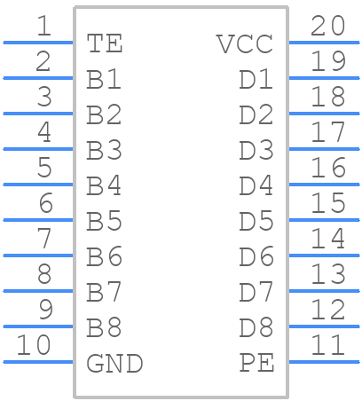 SN75ALS160DWR - Texas Instruments - PCB symbol