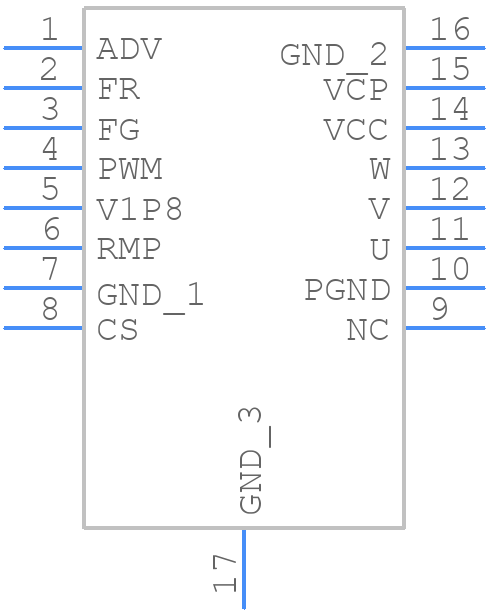 DRV10974PWPR - Texas Instruments - PCB symbol