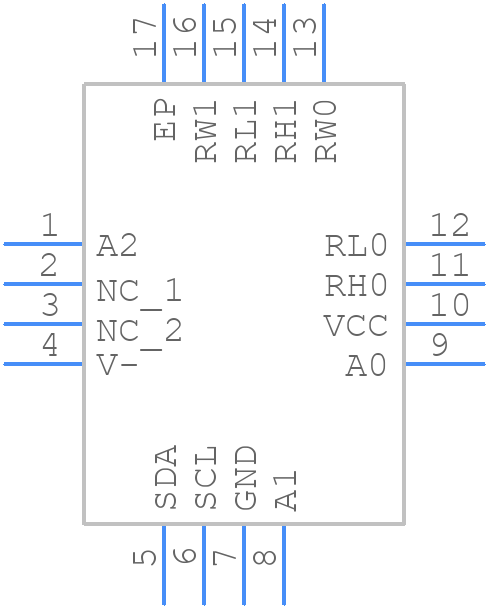 ISL22323WFR16Z - Renesas Electronics - PCB symbol