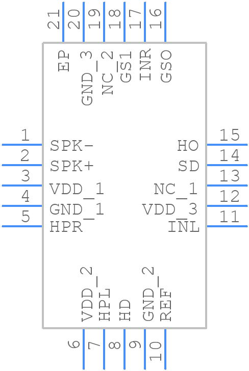 ISL54004IRTZ - Renesas Electronics - PCB symbol