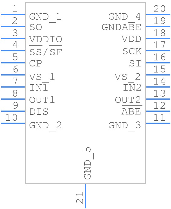 TLE8209-2E - Infineon - PCB symbol