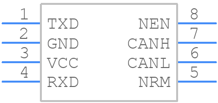 TLE8250SJXUMA1 - Infineon - PCB symbol