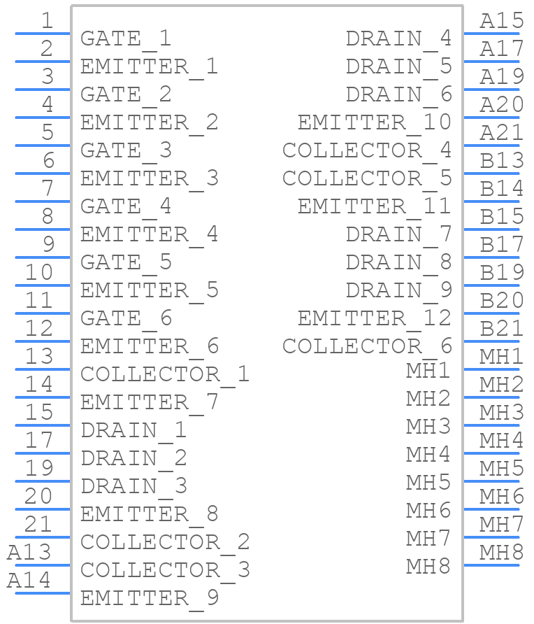 MIXA151W1200EH - LITTELFUSE - PCB symbol