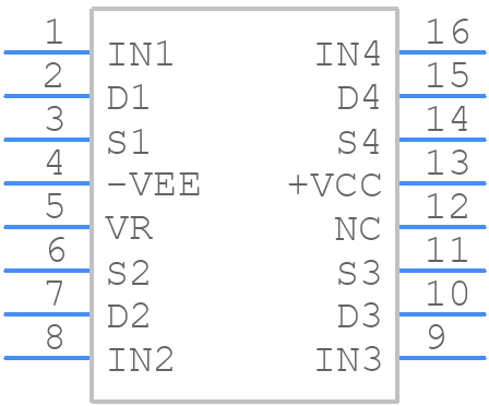 LF13331N - Texas Instruments - PCB symbol