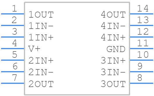 LMV344IPWRG4 - Texas Instruments - PCB symbol