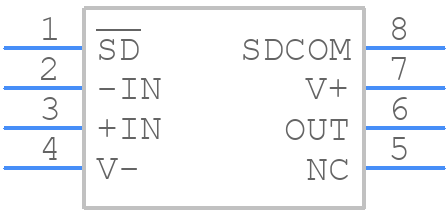 LTC2057HVIMS8#PBF - Analog Devices - PCB symbol