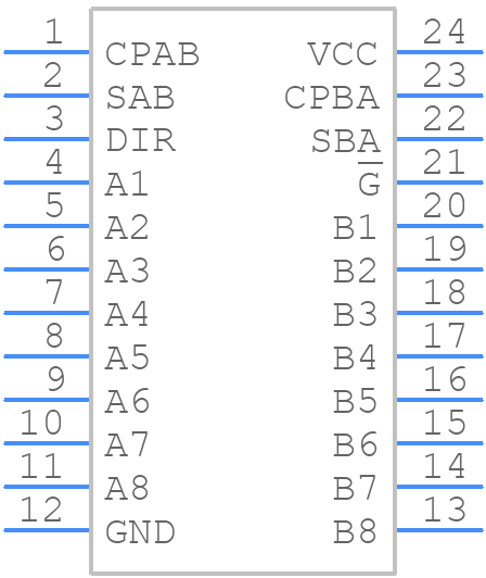 CY74FCT646ATSOCTE4 - Texas Instruments - PCB symbol