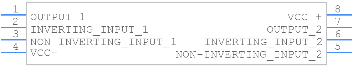 TL062ACD - STMicroelectronics - PCB symbol
